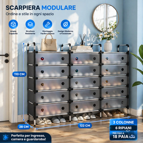 Scarpiera modulabile - scarpiera,
