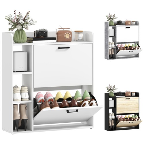 Homcom scarpiera moderna - homcom, 2