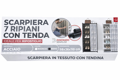 Scarpiera tessuto tendina 7 - in,